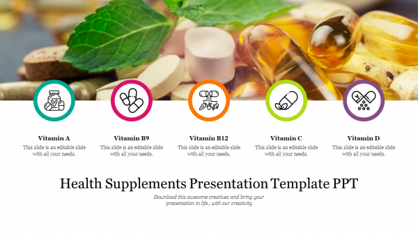 Health Supplements Presentation Template PPT