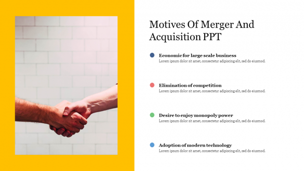 Motives Of Merger And Acquisition PPT