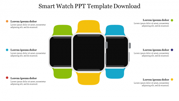 Smart Watch PPT Template Download