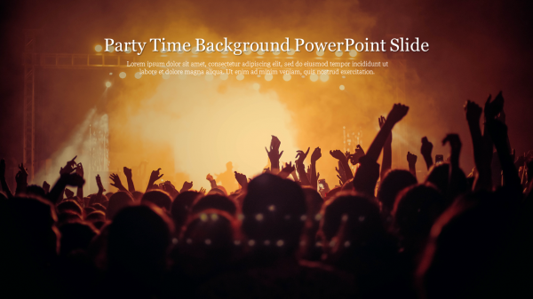 Party Time Background PowerPoint Slide