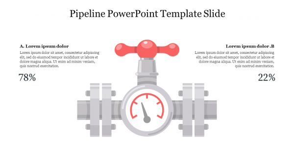 Pipeline PowerPoint Template Slide
