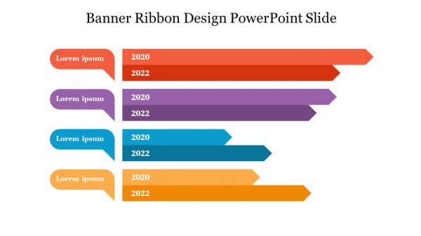 Banner Ribbon Design PowerPoint Slide