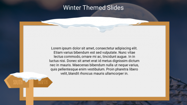Winter Themed Google Slides