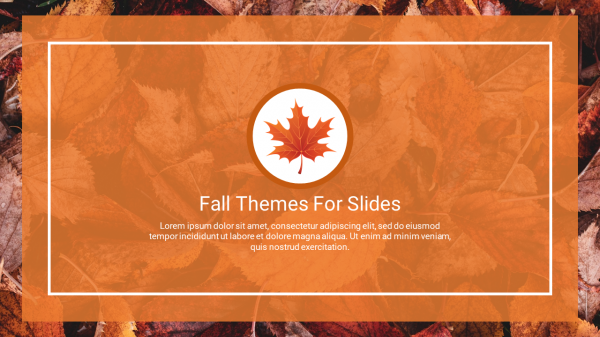 Fall Themes For Google Slides