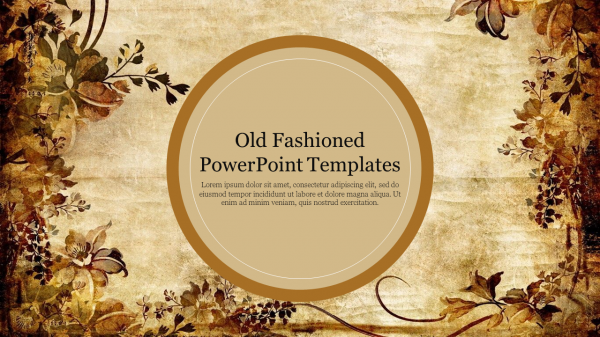 Old Fashioned PowerPoint Templates Free
