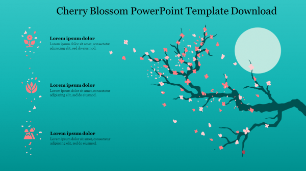 Cherry Blossom Powerpoint Template Free Download