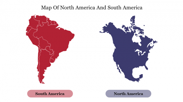 Map Of North America And South America