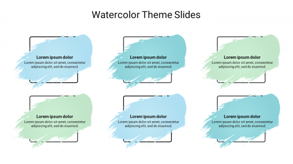 Watercolor Google Slides