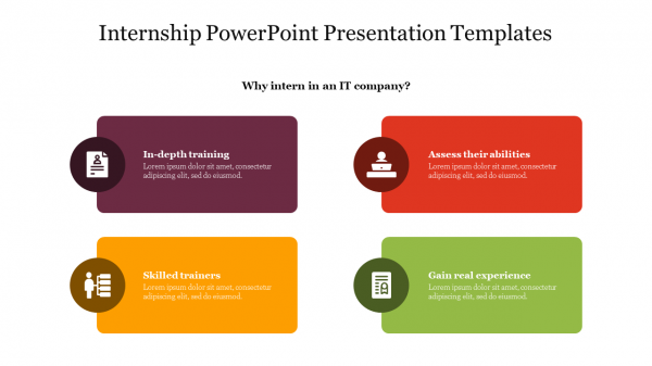 Internship PowerPoint Presentation Templates