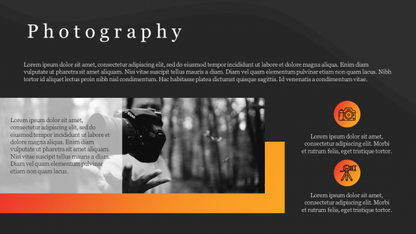 Template PowerPoint Photography