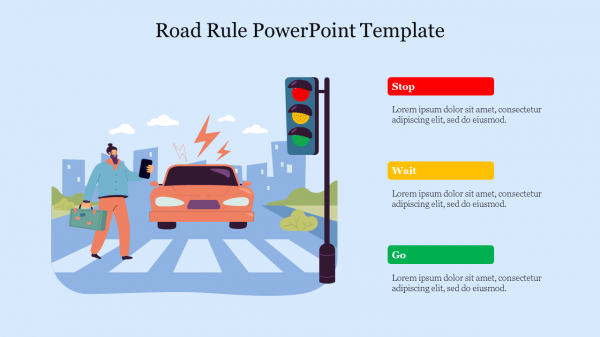 Road Rule PowerPoint Template