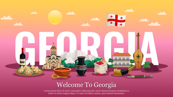 Georgia Country PowerPoint Theme