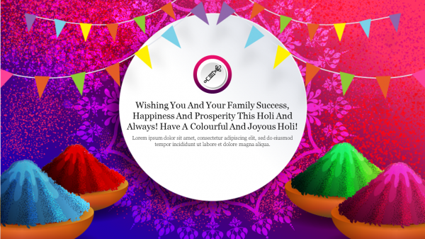 Free Holi PowerPoint Template