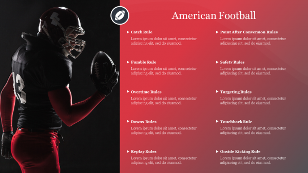 American Football PowerPoint Presentation