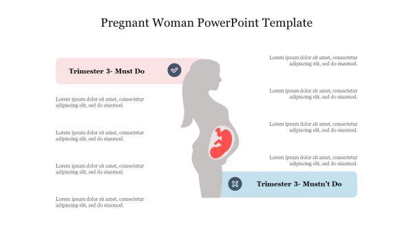 Pregnant Woman PowerPoint Template Free Download