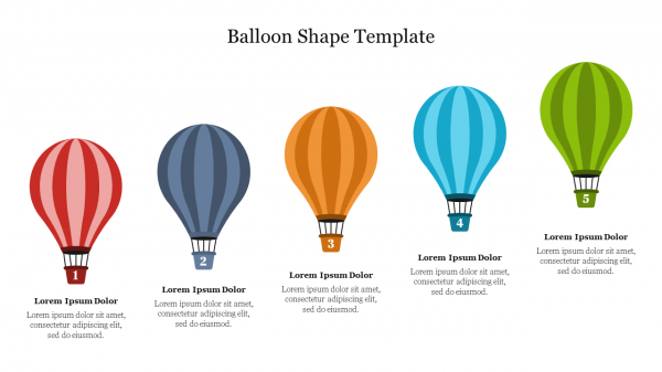Balloon Shape Template