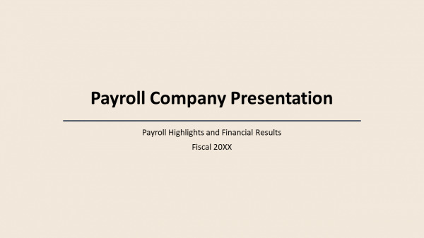 Payroll Company Presentation