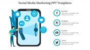 Easy To Customize Social Media Marketing PPT Template
