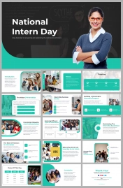 National Intern Day PowerPoint and Google Slides Themes