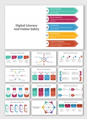 Digital Literacy And Online Safety PPT And Google Slides