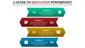 Education PowerPoint Presentation Slide - Four Nodes