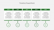 Timeline PowerPoint Template Presentation-Five Node