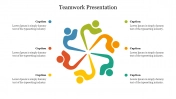 Customizable Teamwork Presentation Slide with Six Nodes