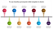 Awesome PowerPoint Timeline Ideas Slide Template Design
