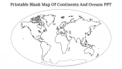 Map Of Continents Oceans PowerPoint And Google Slides Themes