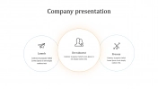 Amazing Company Presentation with Three Nodes Slides