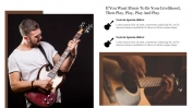 Explore Guitar Presentation PowerPoint Template PPT 