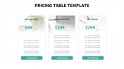 Creative Pricing Table Template Presentation Slide