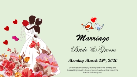Attractive Marriage PowerPoint Templates Presentation