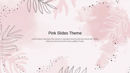 Awesome Background Pink Google Slides Theme PPT Template