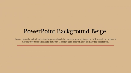 Simple PowerPoint Background Beige Slide Templates