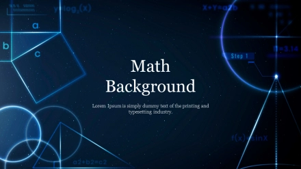 Attractive Math Background PowerPoint Template Presentation