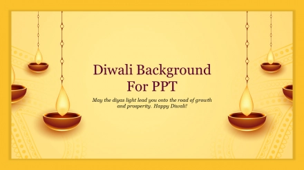 Attractive Diwali Background For PPT Slide Design