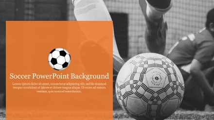 Effective Soccer PowerPoint Background PPT Template