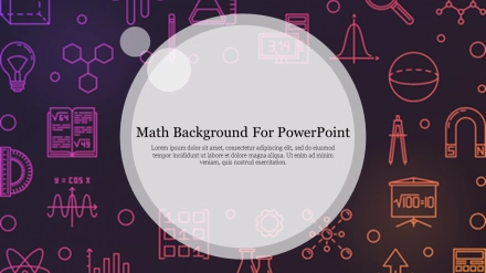 Effective Math Background For PowerPoint Presentation