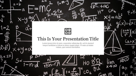 Best Background Mathematics PowerPoint PPT Template