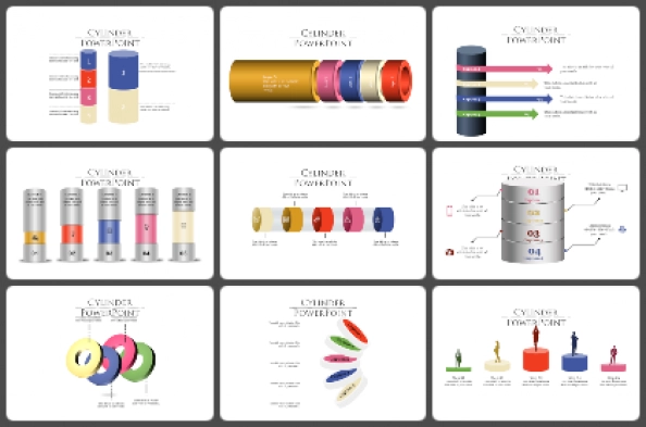 Cylinder Powerpoint Templates