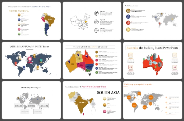 Maps Powerpoint Templates