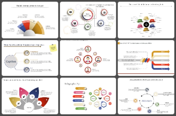 Linear - One to Many Powerpoint Templates