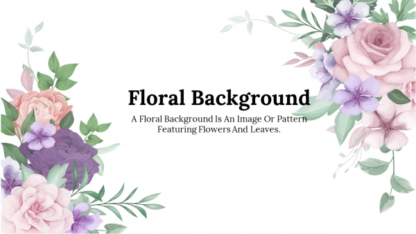 powerpoint background floral