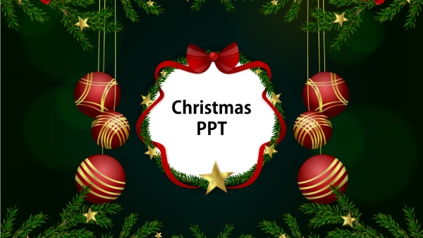Animated Christmas PowerPoint Backgrounds Free Slide