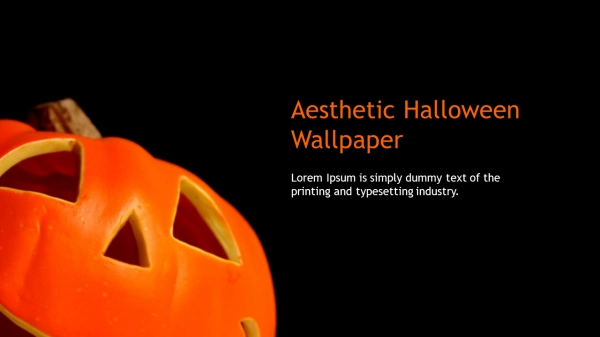 Aesthetic Halloween Wallpaper PowerPoint Presentation