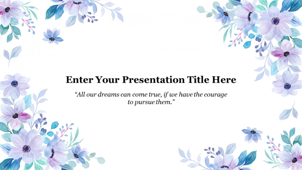 Aesthetic Floral And Pastel Backgrounds PowerPoint Templates