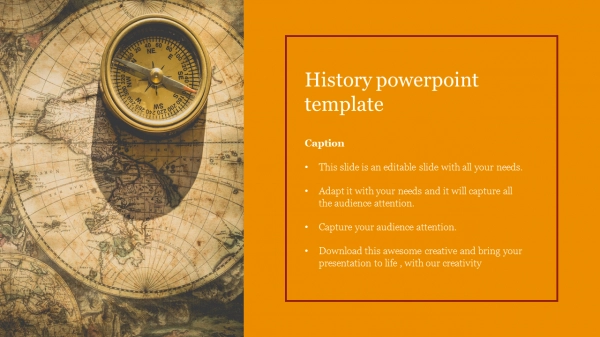 Elegant History PowerPoint Template Presentation Design