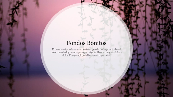 Aesthetic Fondos Bonitos PowerPoint Template Slide
