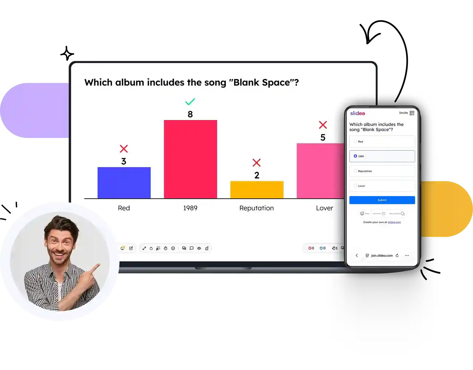 Interactive Live Q&A session with audience questions on screen